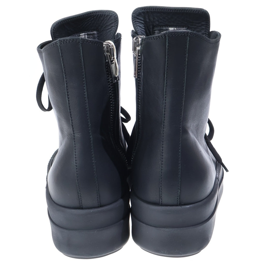 Rick Owens(リックオウエンス) MEGA BUMPER メガバンパー レザーハイカットスニーカー ブラック RP01E7859-LCO