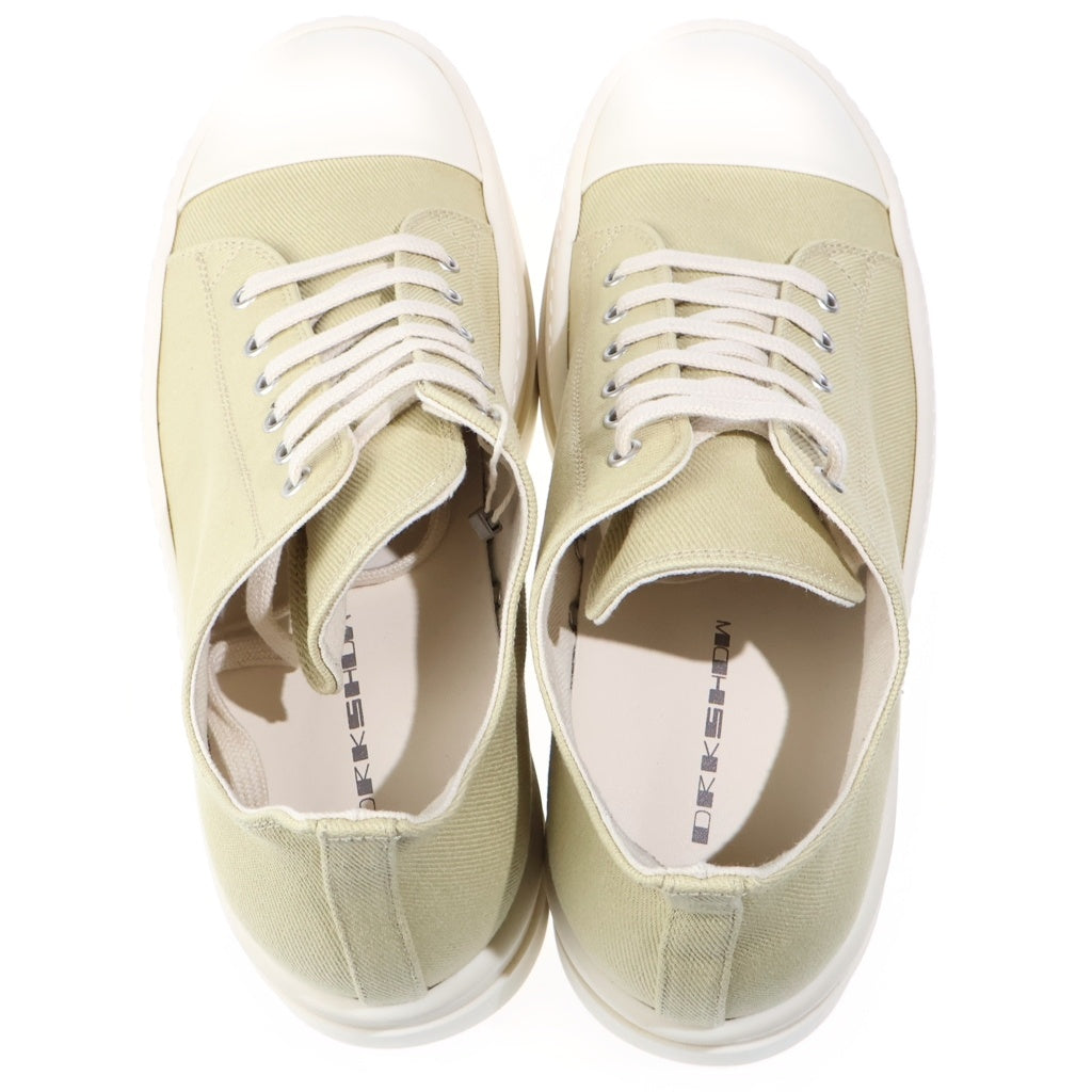 DRKSHDW(ダークシャドウ) DOUBLE BUMPER LOW SNEAKS ダブルバンパー キャンバスローカットスニーカー ベージュ DU01E3832-DO