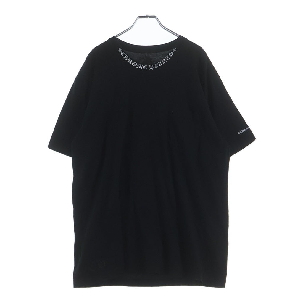 CHROME HEARTS(クロムハーツ) CH T-SHIRT ネックロゴ 半袖Tシャツ ブラック