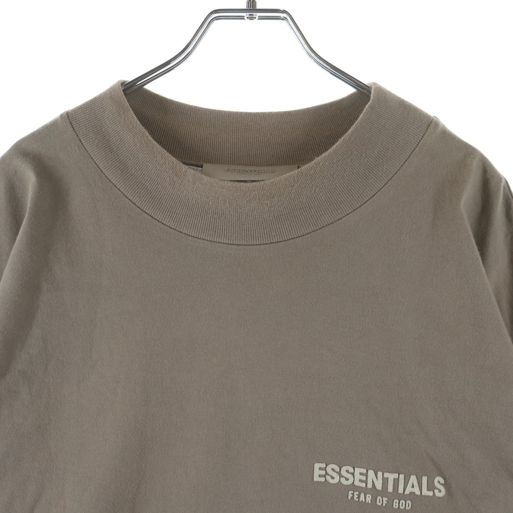 FEAR OF GOD ESSENTIALS(フィアオブゴッド エッセンシャルズ) L/S T-SHIRT フェルトロゴ 長袖Tシャツ ロンT ベージュ