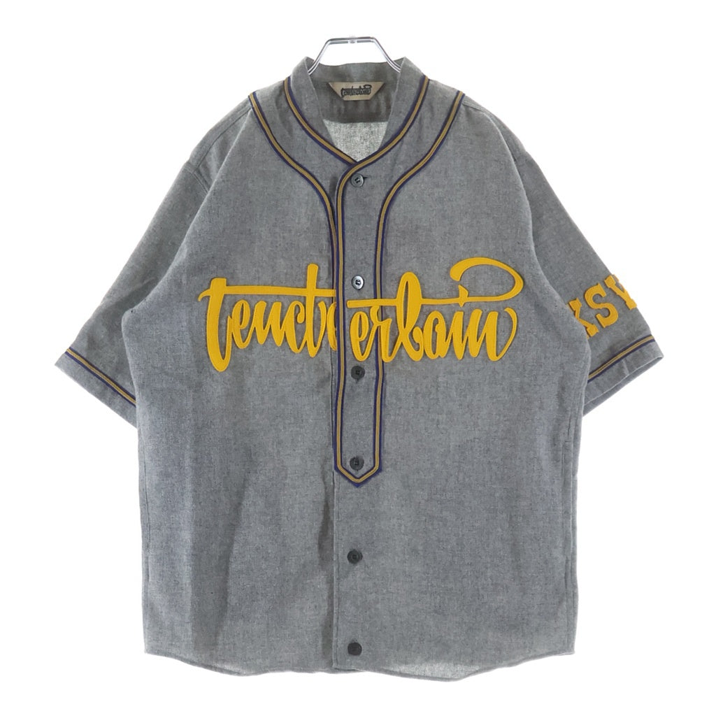 TENDERLOIN(テンダーロイン) T-BASEBALL SHT ウールアンゴラ 半袖ベースボールシャツ グレー