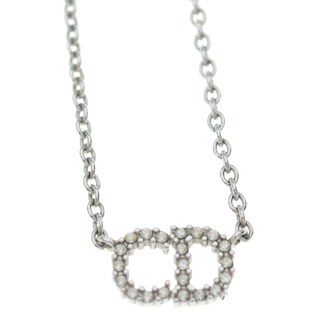 DIOR(ディオール) Clair D Lune クレール ディー リュヌ ラインストーン装飾 ネックレス シルバー レディース