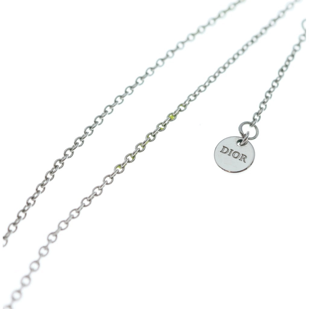 DIOR(ディオール) Clair D Lune クレール ディー リュヌ ラインストーン装飾 ネックレス シルバー レディース