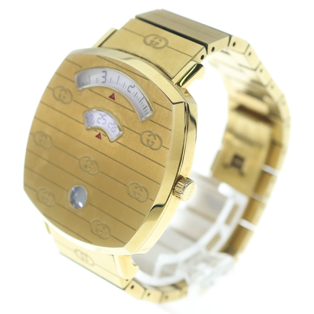 GUCCI(グッチ) グリップウォッチ クウォーツ腕時計 ゴールド YA157403