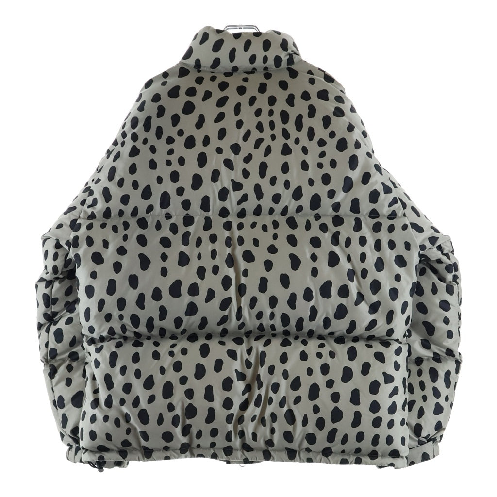 WACKO MARIA(ワコマリア) 24AW ×NANGA LEOPARD DOWN JACKET ナンガ レオパードダウンジャケット グレー