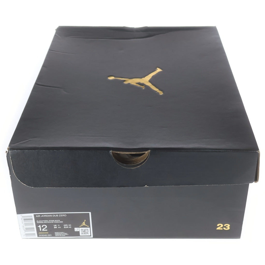 NIKE(ナイキ) Air Jordan Dub Zero 311046-021 エアジョーダン ダブ ゼロ ハイカットスニーカー ブラック/ホワイト US12/30.0cm