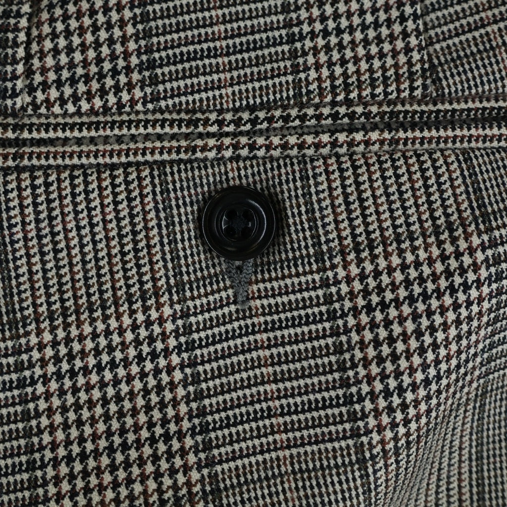 DRIES VAN NOTEN(ドリスヴァンノッテン) Wool Check Pants ウールチェックパンツ グレー