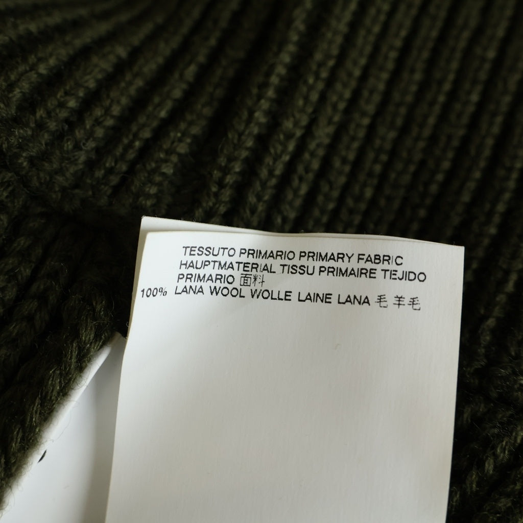 Maison Margiela(メゾンマルジェラ) 17AW Drivers Knit ドライバーズニット ジップアップウールニットセーター カーキ S50GP0087 S16019