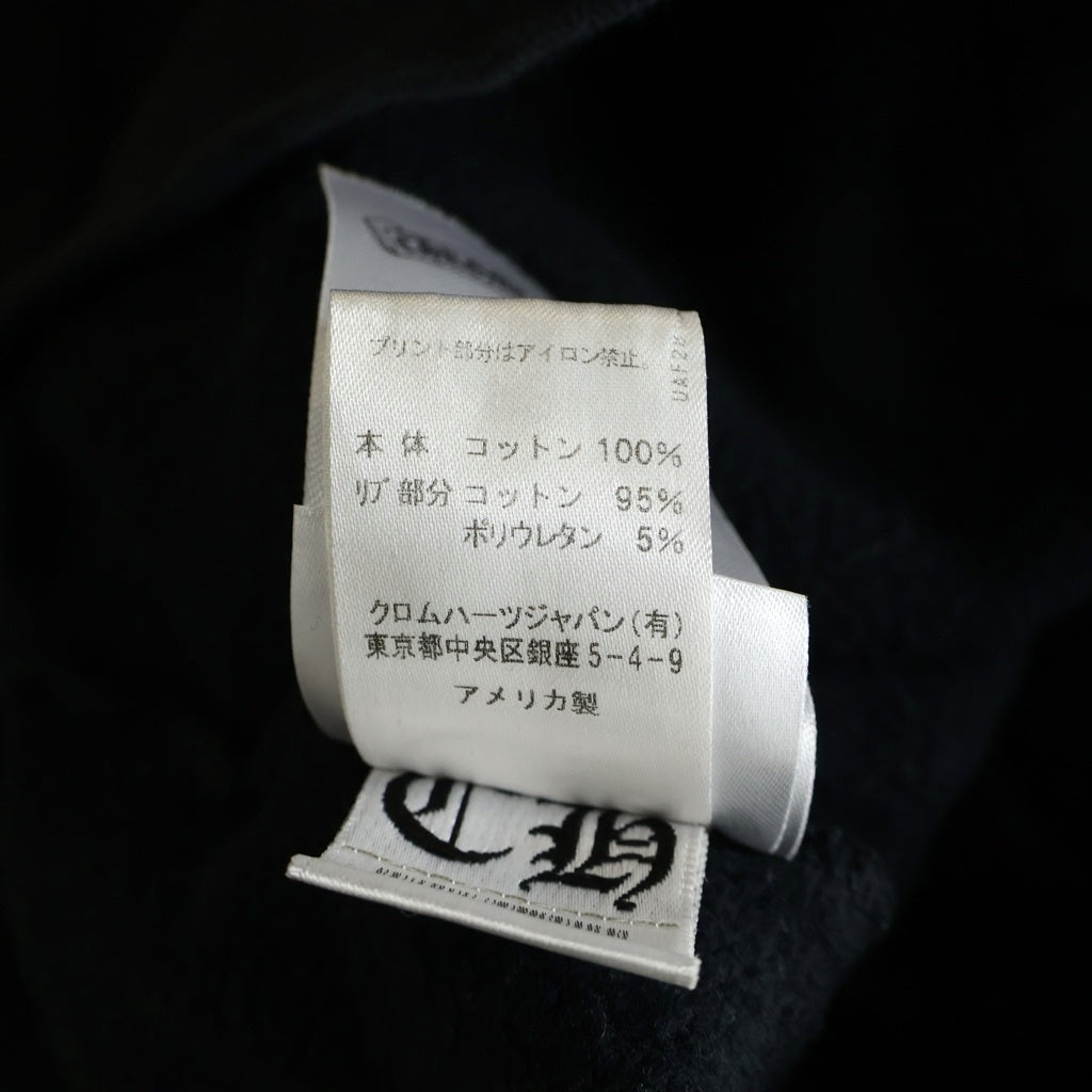 CHROME HEARTS(クロムハーツ) Multicolor Sleeve Logo Horseshoe Pullover Hoodie マルチカラー スリーブホースシューロゴ プルオーバーパーカー フーディー ブラック