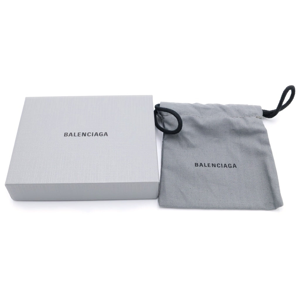 BALENCIAGA(バレンシアガ) Cash クロコエンボス マグネットカードホルダー ブラック