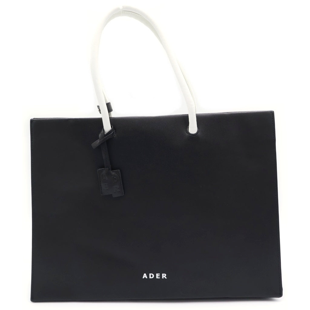 ADER ERROR(アーダーエラー) 21AW Leather Tote Bag レザートートバッグ ショルダーバッグ ブラック BKAFWTB12BKF レディース