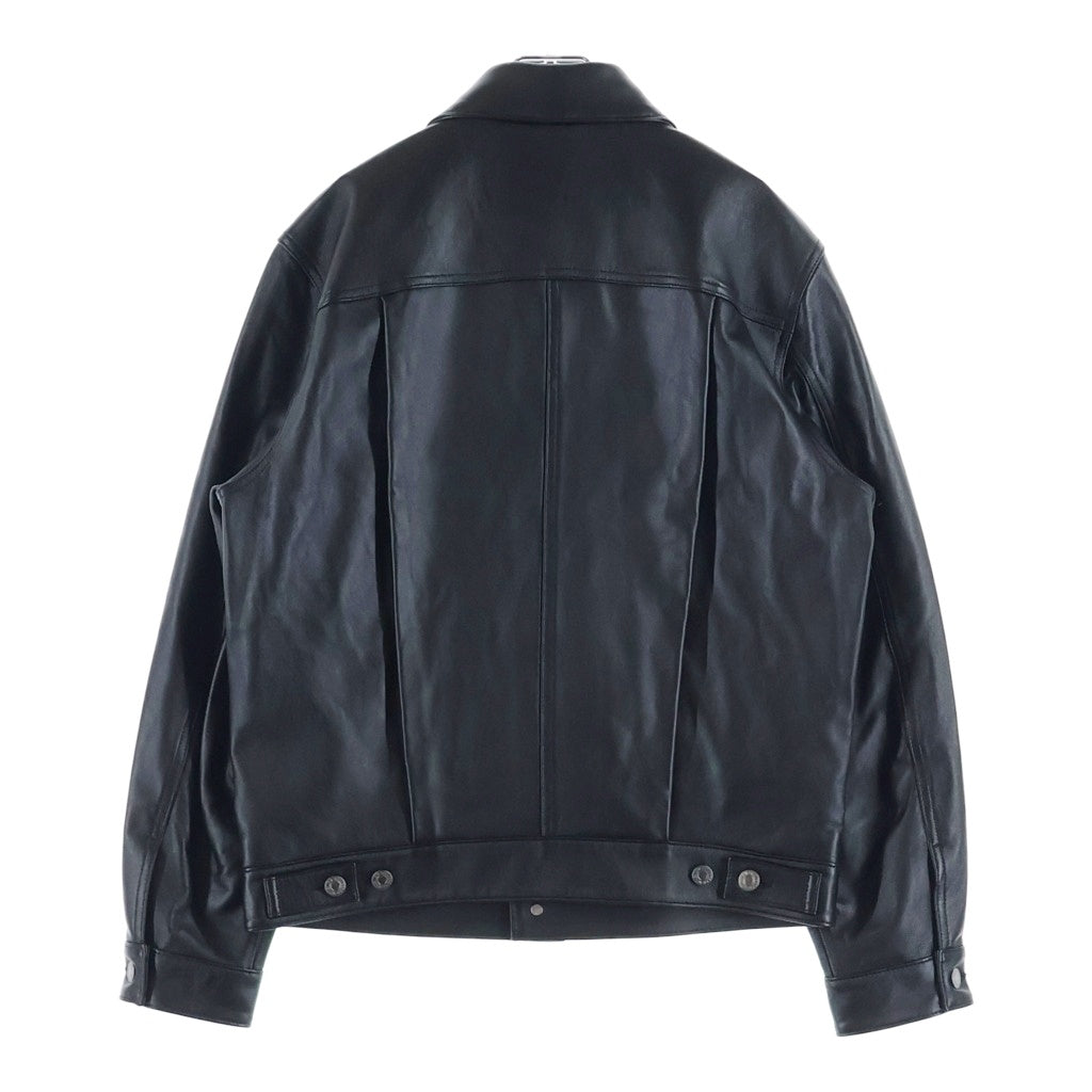 Levi's(リーバイス) PREMIUM BLACK TYPE2 TRUCKER LEATHER JACKET プレミアム タイプ2 レザートラッカージャケット ブラック PC9-005ZA-0000