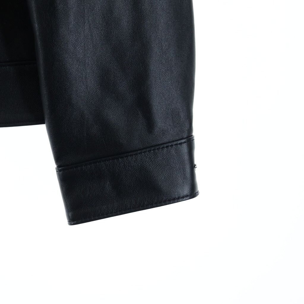 Levi's(リーバイス) PREMIUM BLACK TYPE2 TRUCKER LEATHER JACKET プレミアム タイプ2 レザートラッカージャケット ブラック PC9-005ZA-0000