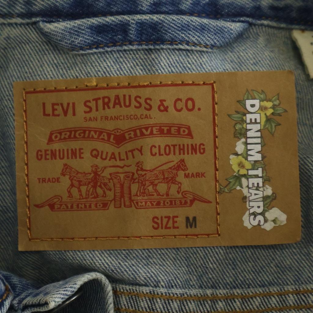 DENIM TEARS(デニムティアーズ) ×Levi's Denim Jacket リーバイス 花柄デニムジャケット インディゴ PC9-A2318-0003