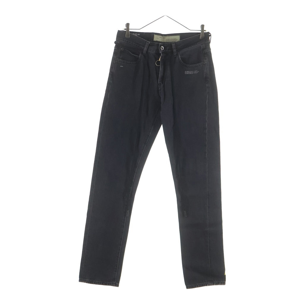OFF-WHITE(オフホワイト) 18SS Denim Pants ジップフライ ストレートデニムパンツ グレー OMYA003S18812017