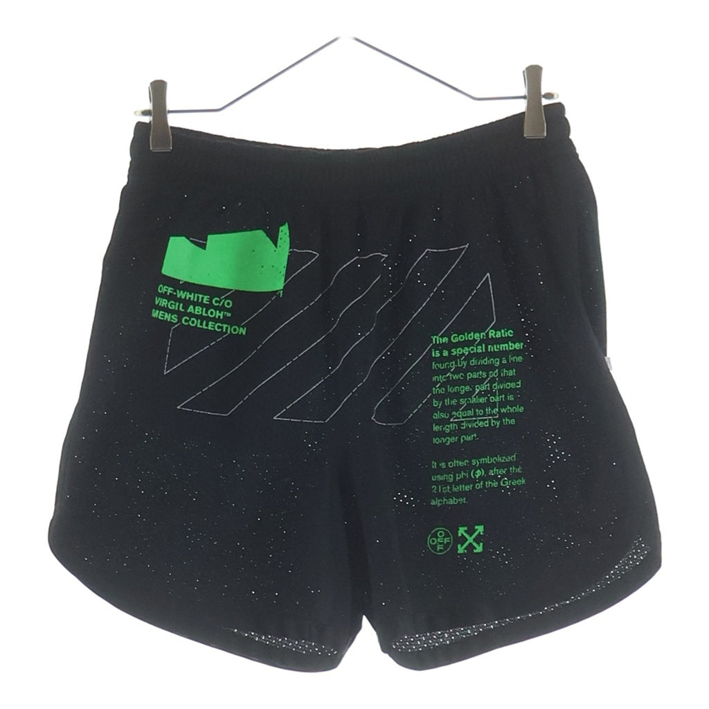 OFF-WHITE(オフホワイト) 20SS Arch Shape Mesh Shorts メッシュショーツ ハーフパンツ ブラック OMCI005R20101006