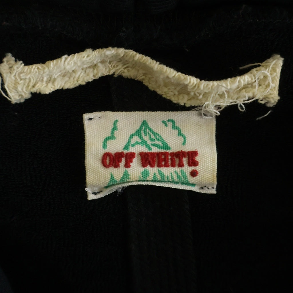 OFF-WHITE(オフホワイト) 15AW Hoodie ロゴプリント プルオーバースウェットパーカー フーディー ブラック