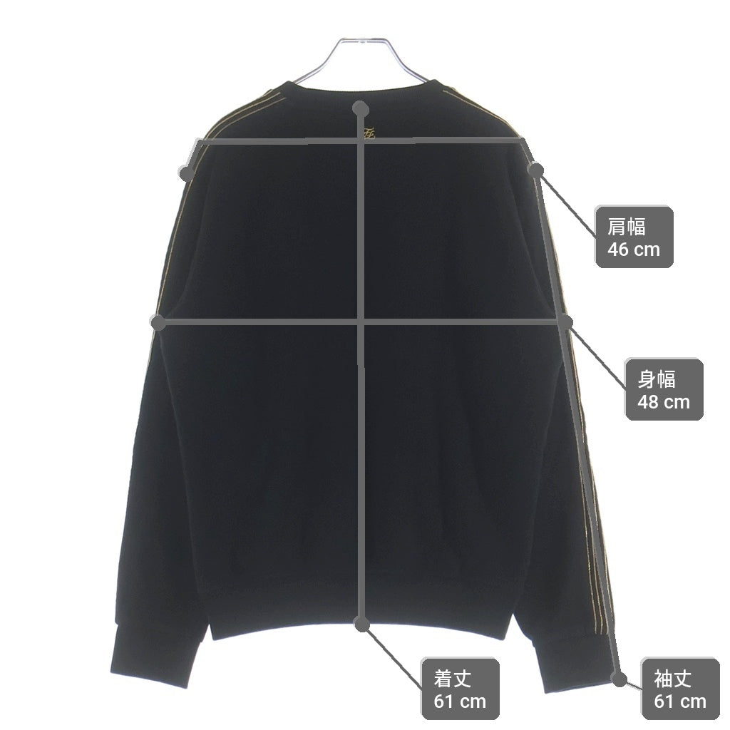 FENDI(フェンディ) Sweatshirt クルーネックスウェットトレーナー ブラック FY0812 A9MC