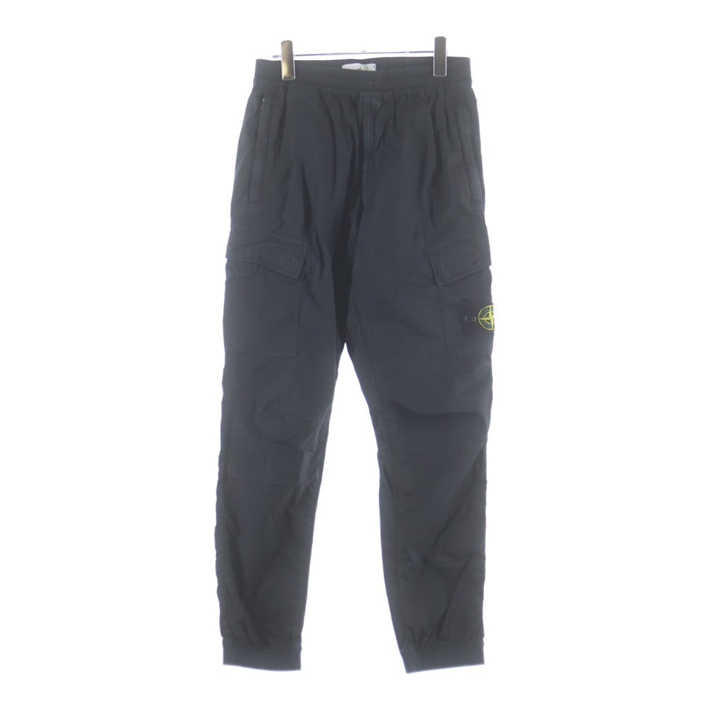 STONE ISLAND(ストーンアイランド) TYPE RE-T Cargo Pants ロゴワッペン カーゴパンツ ブラック 741531303