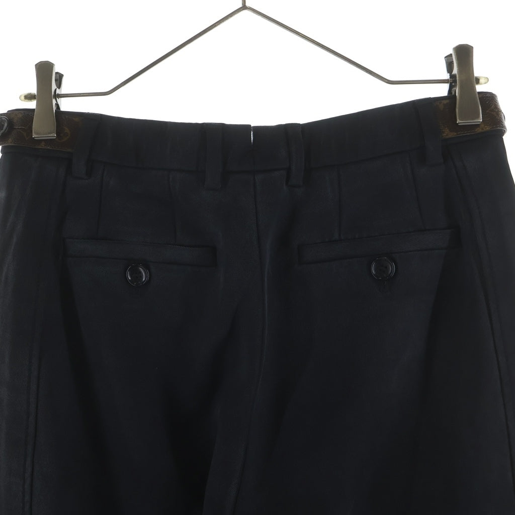 LOUIS VUITTON(ルイヴィトン) 19SS モノグラム ストレートパンツ ブラック レディース RW191B NFX FGPO75
