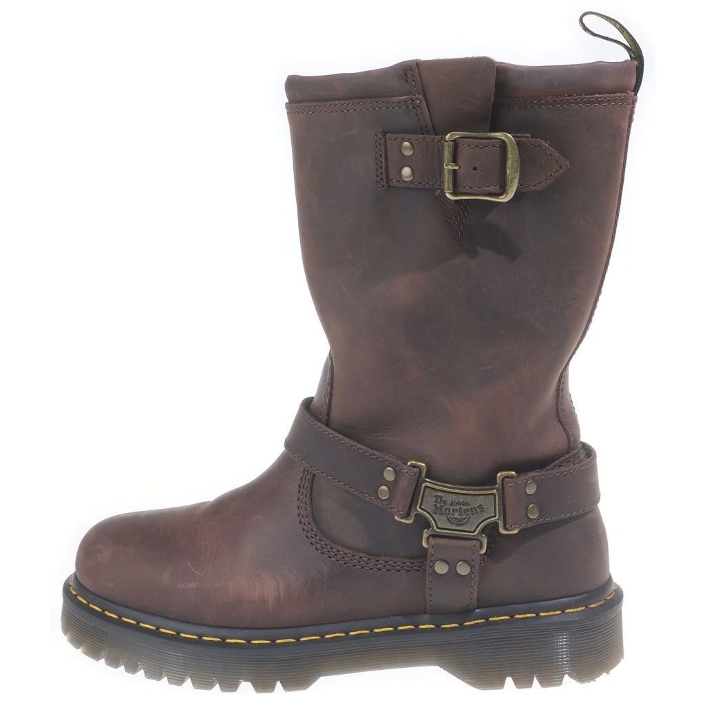 Dr.Martens(ドクターマーチン) ANISTONE HI ハイカットバイカーブーツ ブラウン