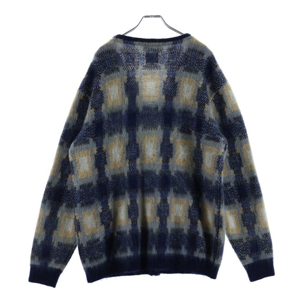 Needles(ニードルス) 22AW ×KITH Mohair Sheridan Cardigan キス モヘア シェリダンニットカーディガン ブルー LQ356