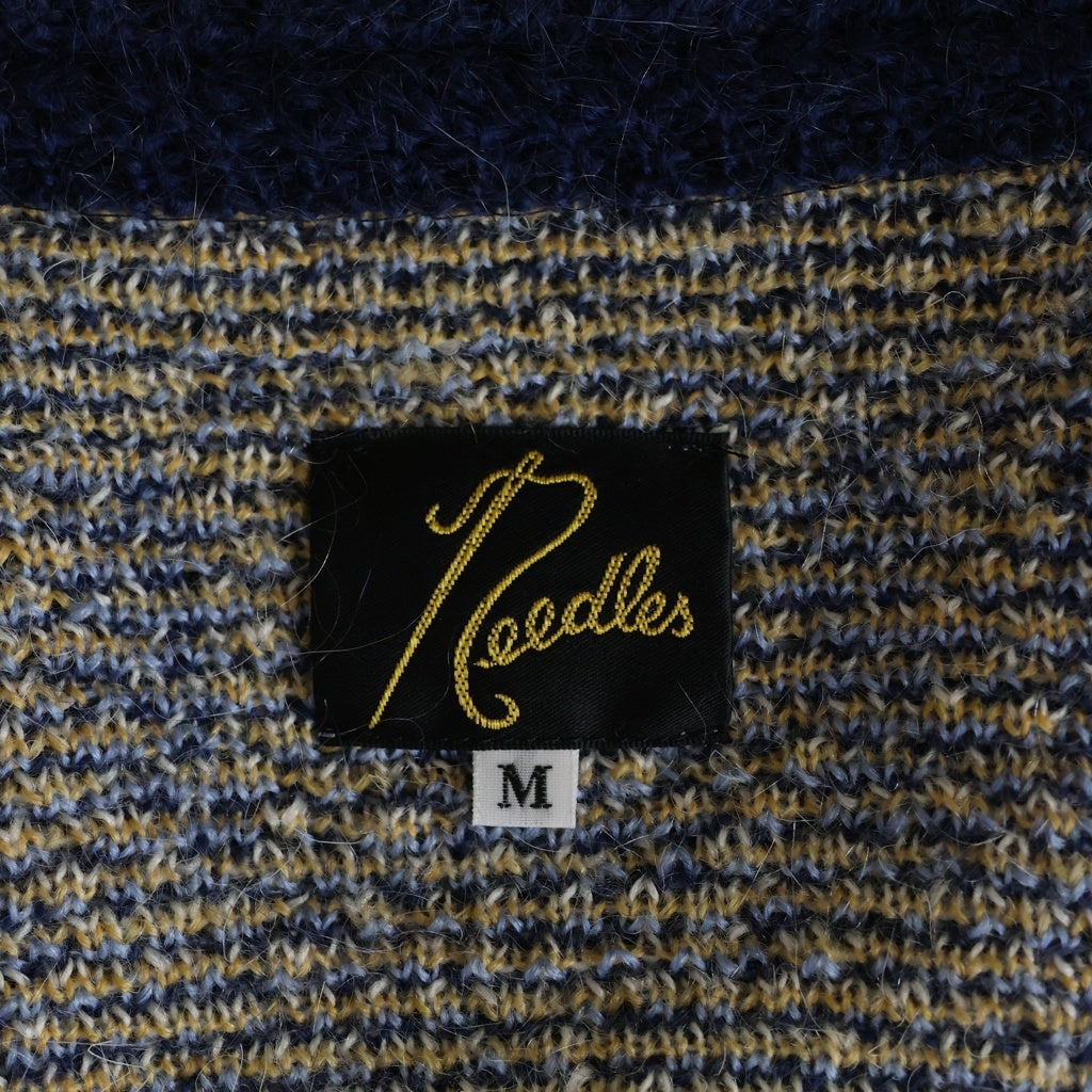 Needles(ニードルス) 22AW ×KITH Mohair Sheridan Cardigan キス モヘア シェリダンニットカーディガン ブルー LQ356