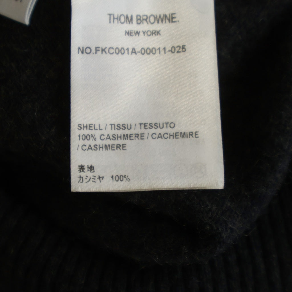 THOM BROWNE(トムブラウン) クラシック カシミヤ 4-BAR Vネック カーディガン レディース FKC001A-00011-025 グレー