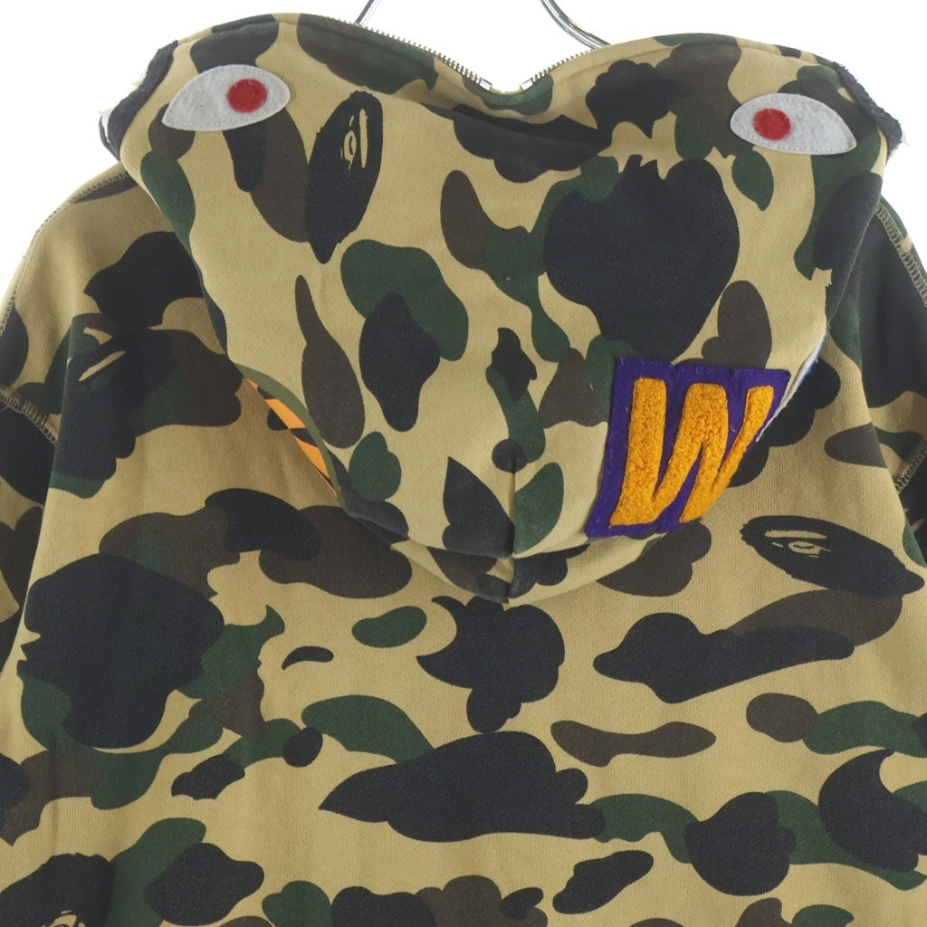 A BATHING APE(アベイシングエイプ) 1st Camo Shark Full Zip Hoodie 001ZP0801013X カモ柄 シャークパーカー フルジップフーディ パーカー カモ