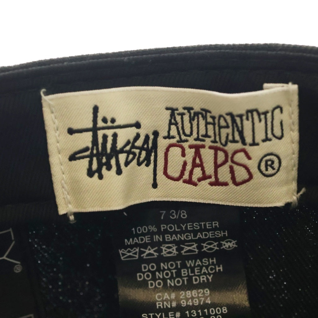 STUSSY(ステューシー) Curly S 59Fifty CAP カーリーロゴ刺繍 ベースボールキャップ 帽子 ブラック