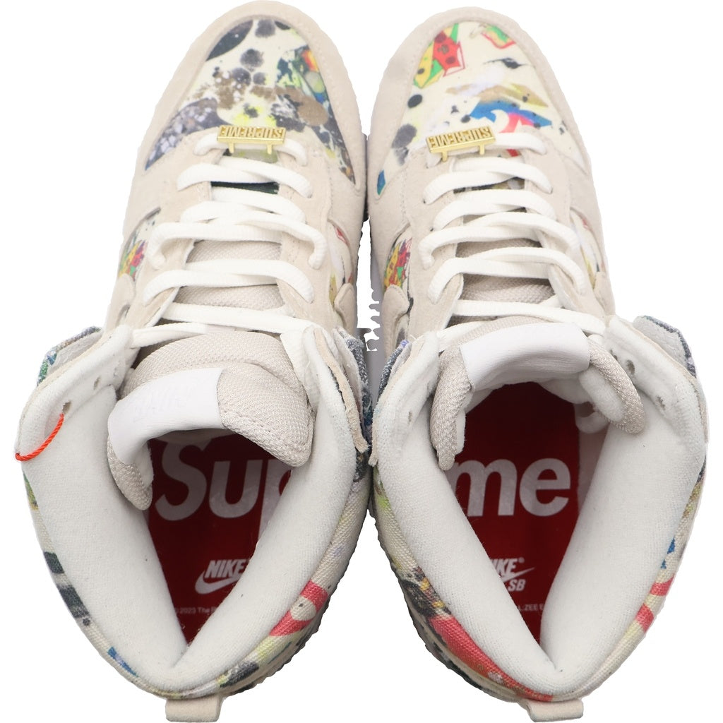 NIKE SB(ナイキエスビー) 23AW ×Supreme DUNK HIGH シュプリーム ダンク ラメルジー ハイカットスニーカー ベージュ US10.5/28.5cm FD8779-100