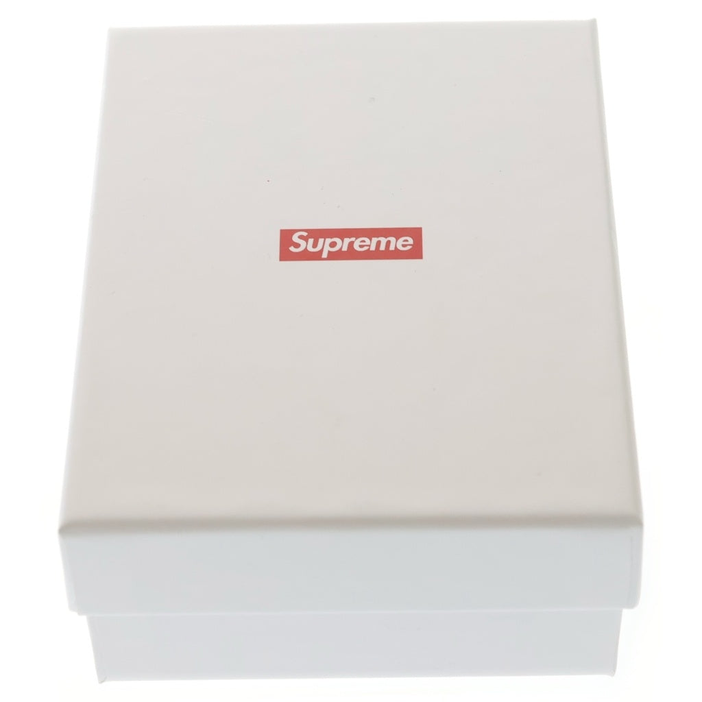 SUPREME(シュプリーム) 24SS Repeat Leather Belt Black リピート ロゴプリント レザーベルト ブラック