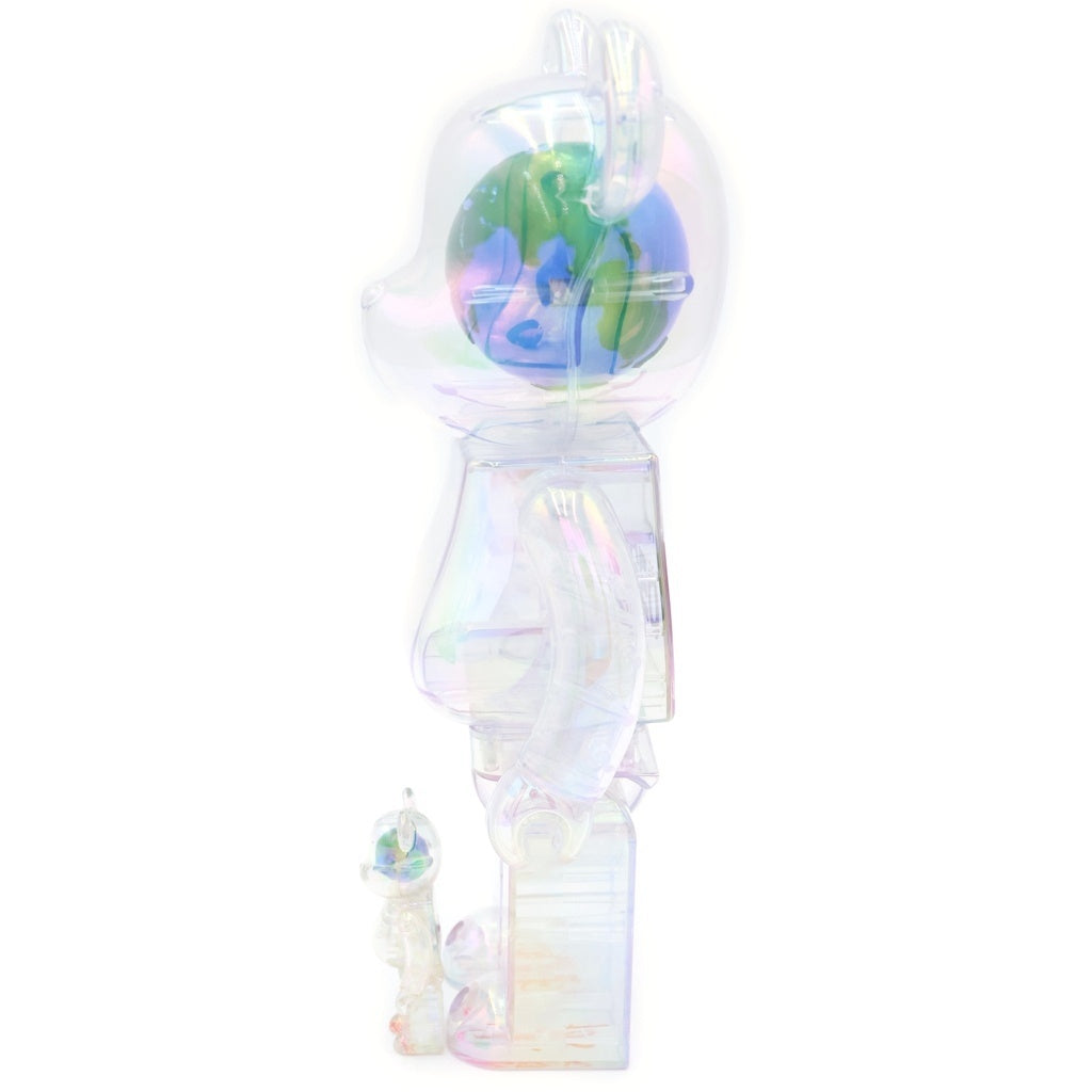 BE@RBRICK(ベアブリック) GEO EARTH 100% 400% ジオアース フィギュア クリア
