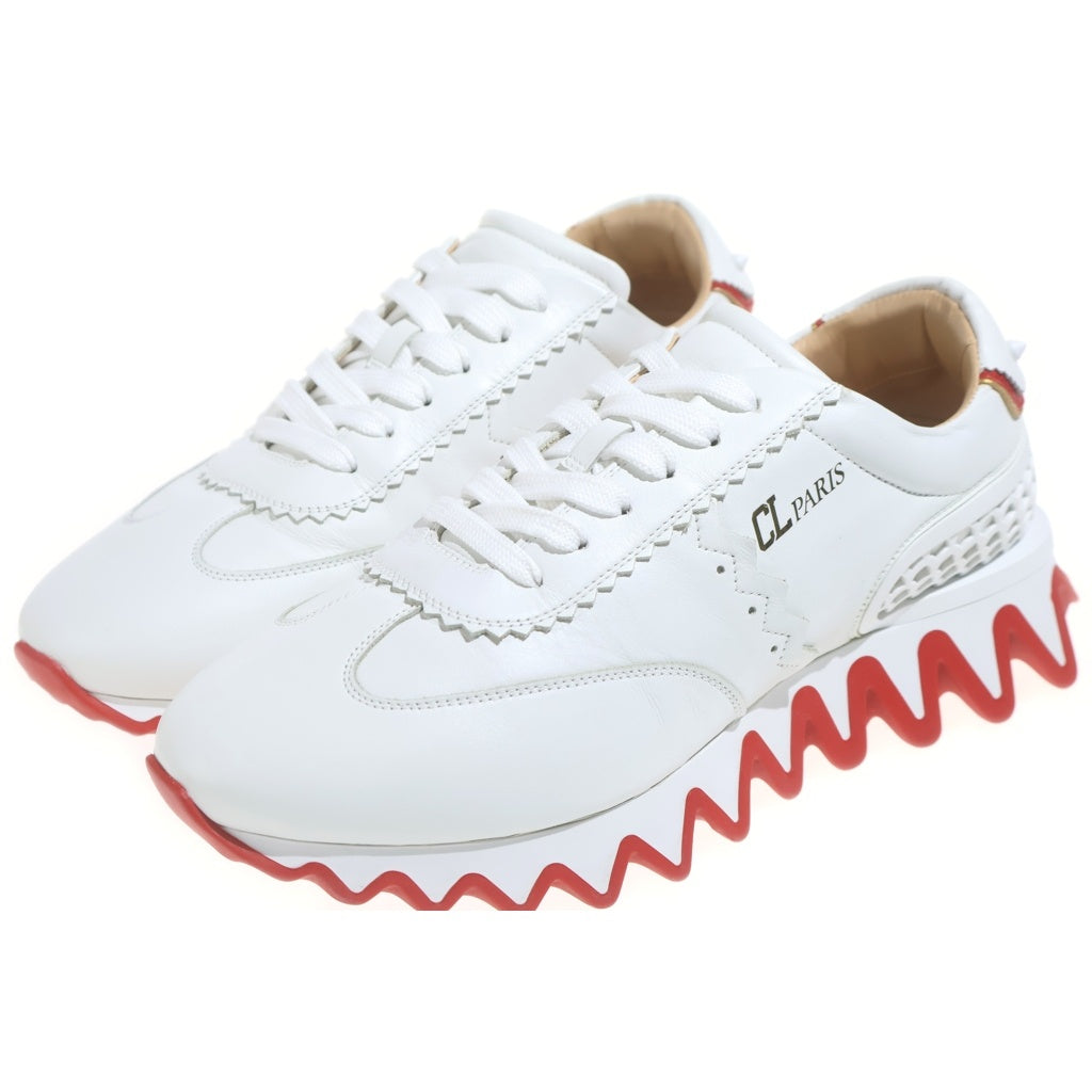 CHRISTIAN LOUBOUTIN(クリスチャンルブタン) LOUBISHARK FLAT ルビシャーク フラット ローカットスニーカー ホワイト