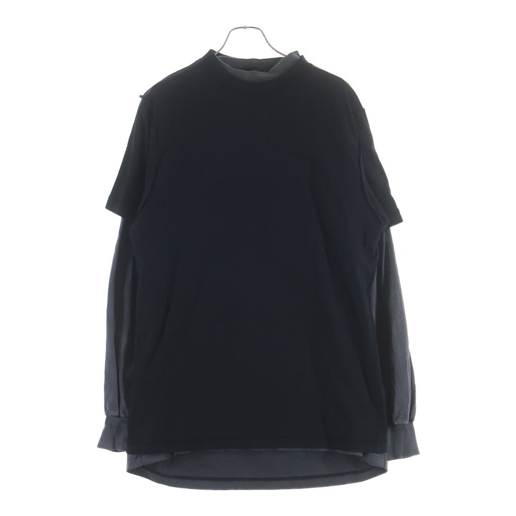 BALENCIAGA(バレンシアガ) Inside Out Vintage Jersey Layered L/S T-Shirt レイヤード 長袖Tシャツ ロンT ブラック 726088 TNVR5