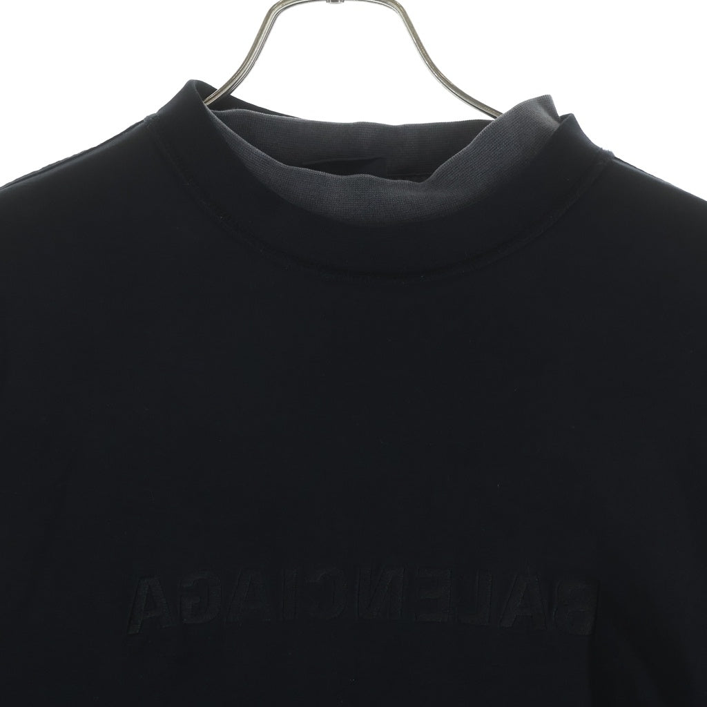 BALENCIAGA(バレンシアガ) Inside Out Vintage Jersey Layered L/S T-Shirt レイヤード 長袖Tシャツ ロンT ブラック 726088 TNVR5