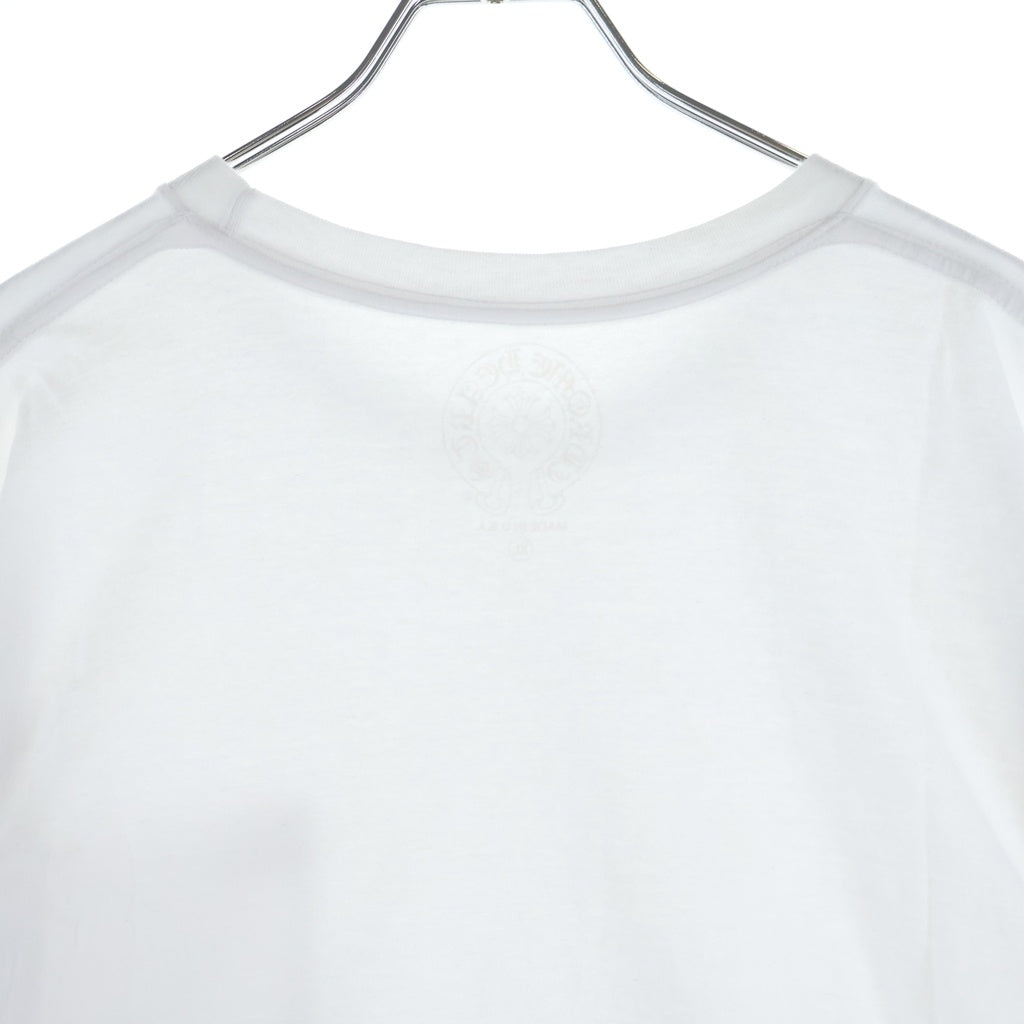 CHROME HEARTS(クロムハーツ) CH T-SHIRT ネックロゴ 半袖Tシャツ ホワイト