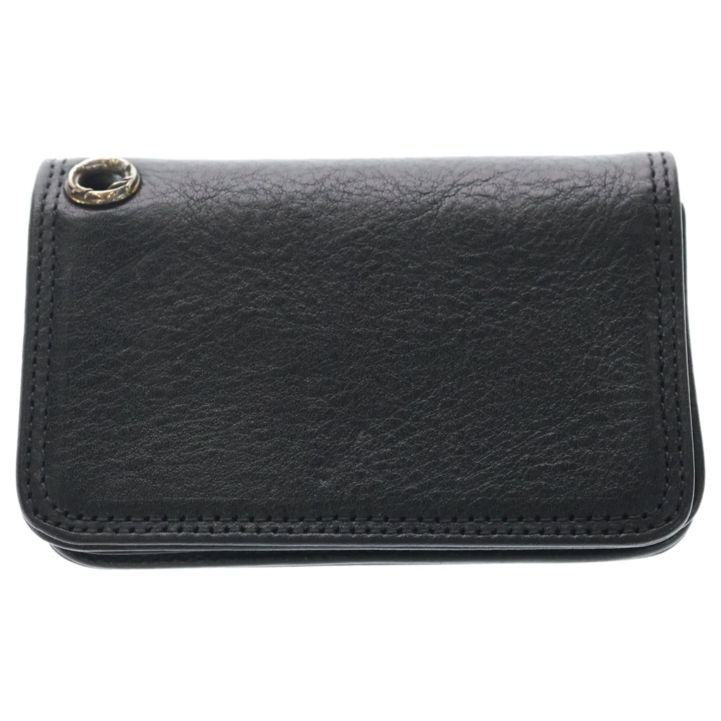 CHROME HEARTS(クロムハーツ) CARD CASE グロメット付き レザーカードケース ブラック