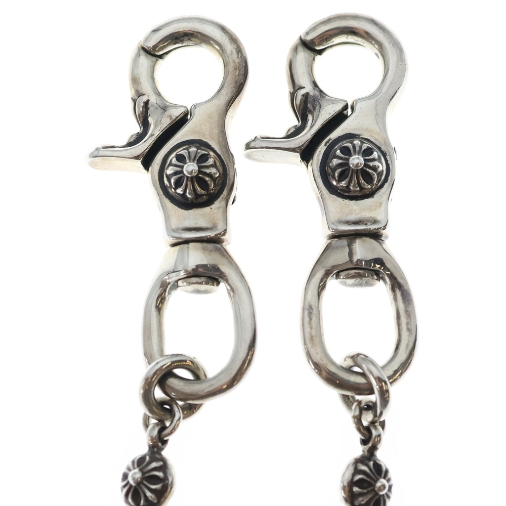 CHROME HEARTS(クロムハーツ) 1BALL SHORT-T/2クリップショート#1クロスボール ウォレットチェーン シルバー BCA062