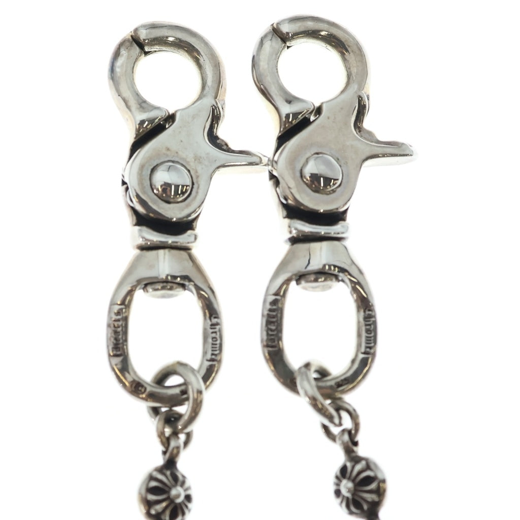 CHROME HEARTS(クロムハーツ) 1BALL SHORT-T/2クリップショート#1クロスボール ウォレットチェーン シルバー BCA062