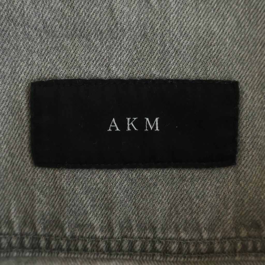 AKM(エーケーエム) DROP SHOULDER DENIM SHIRTS 長袖デニムシャツ グレー CTN252