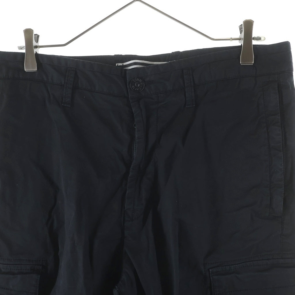 STONE ISLAND(ストーンアイランド) TYPE RE-T Cargo Pants ロゴワッペン カーゴパンツ ブラック 771530410