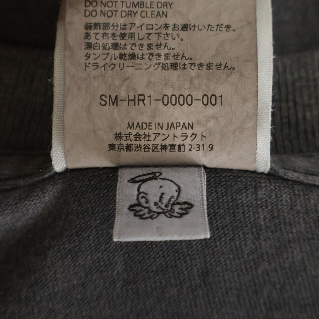SAINT MICHAEL(セントマイケル) 25AW SS TEE FIST ダメージ加工 半袖Tシャツ グレー SM-HR1-0000-001
