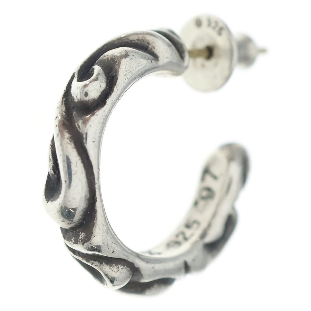CHROME HEARTS(クロムハーツ) HOOP SCROOL スクロール フープピアス シルバー BCA102
