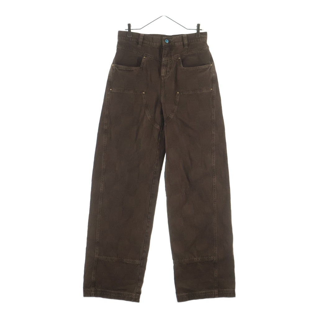 LOUIS VUITTON(ルイヴィトン) 24AW ダミエワークデニムパンツ ダブルニー ペインターパンツ ブラウン RM242M MKB HRD82W