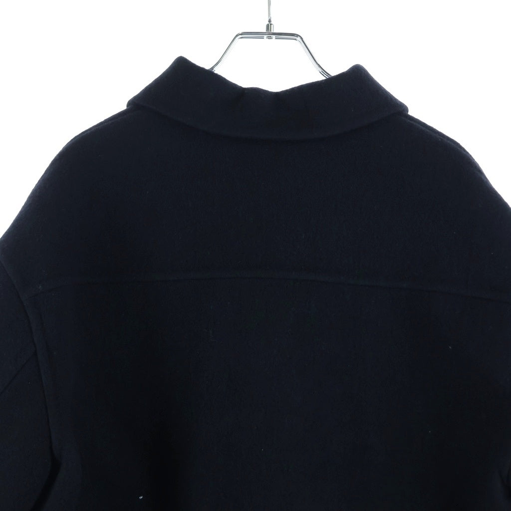 JIL SANDER(ジルサンダー) 23AW Wool Overshirt Black J23BN0006 ウールシャツジャケット ブラック