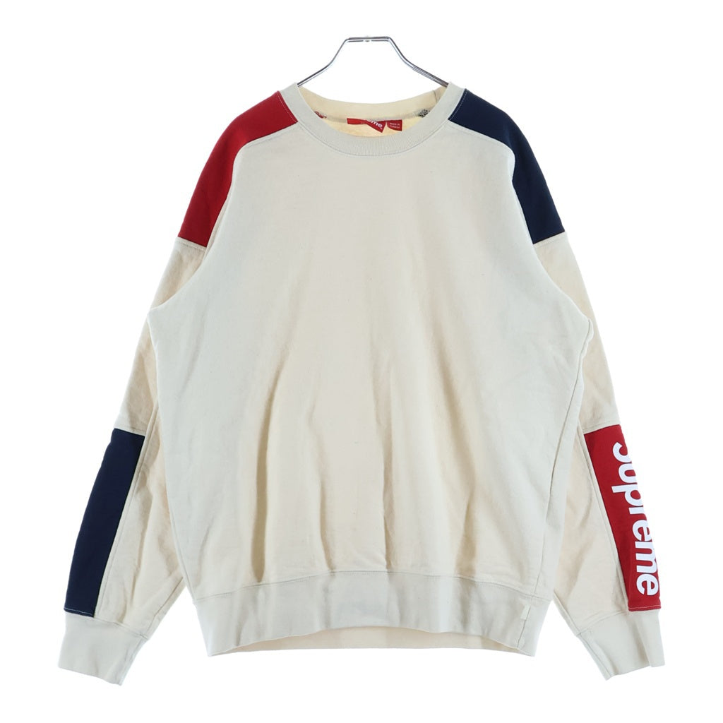 SUPREME(シュプリーム) 19SS Formula Crewneck フォーミュラ ロゴアームデザイン クルーネック スウェット トレーナー ベージュ