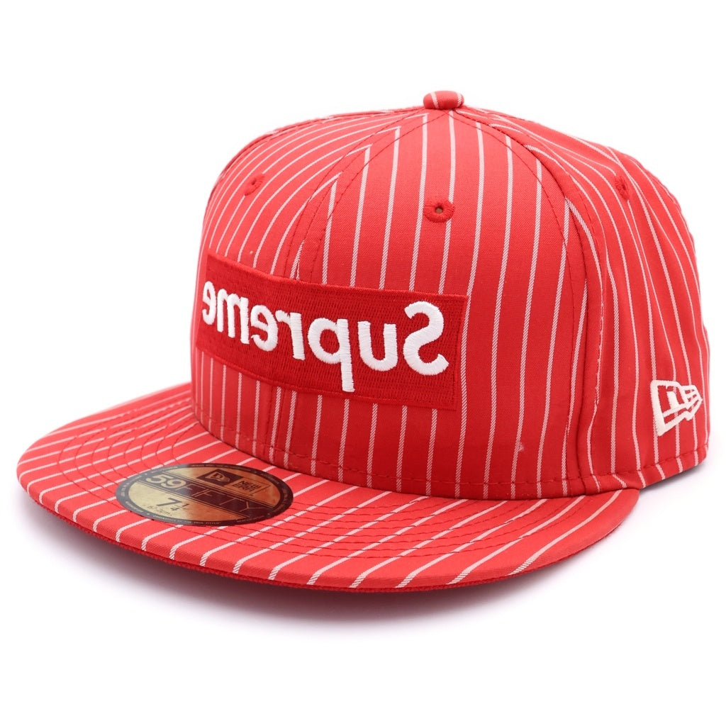 SUPREME(シュプリーム) 14SS × COMME des GARCON SHIRT× New Era コムデギャルソン ニューエラ ボックスロゴ ベースボールキャップ 帽子 レッド