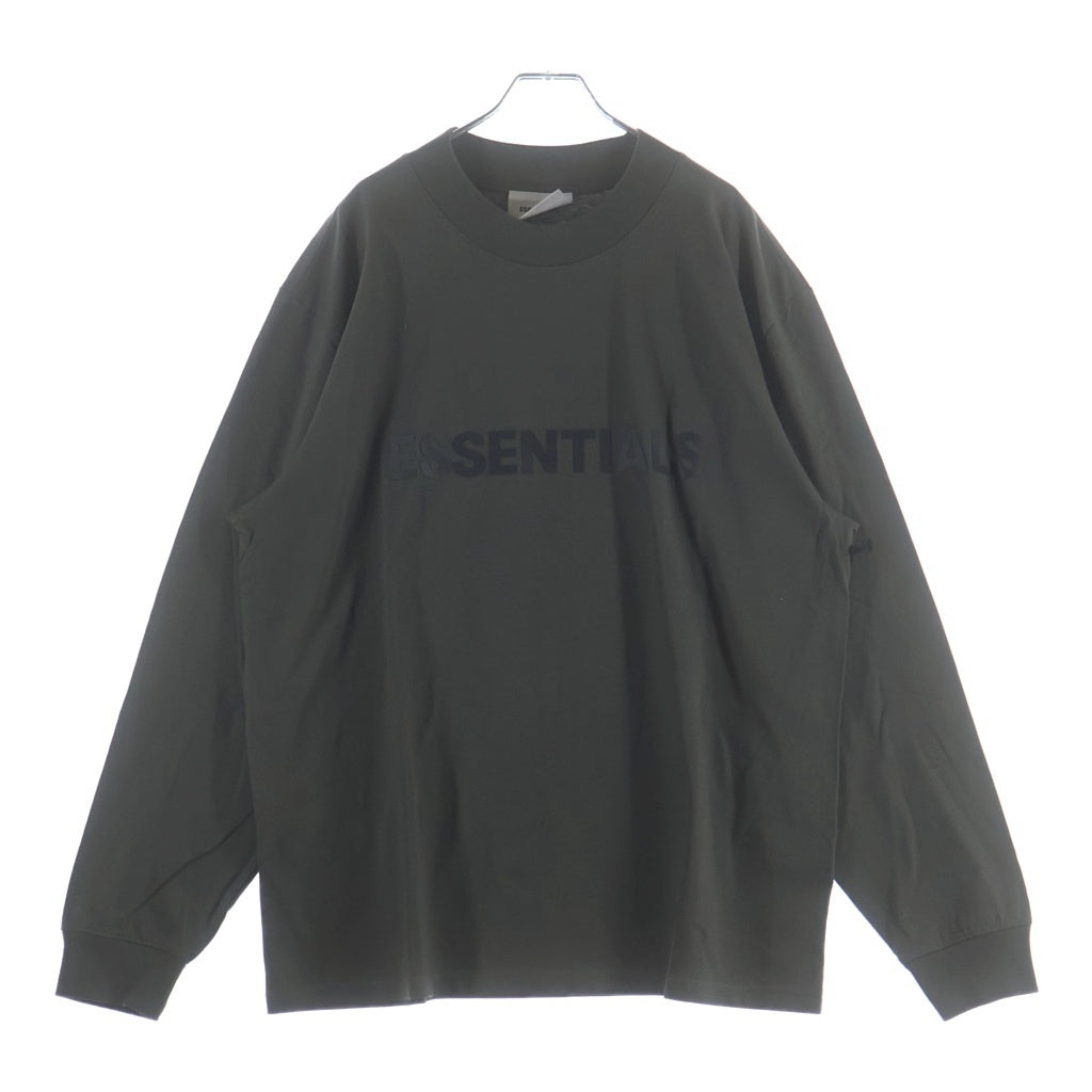 FEAR OF GOD ESSENTIALS(フィアオブゴッド エッセンシャルズ) L/S T-SHIRT ラバーロゴ 長袖Tシャツ ロンT グレー