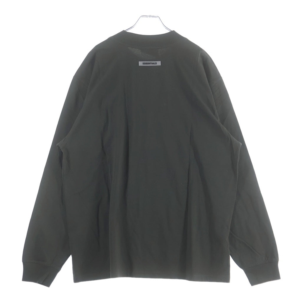 FEAR OF GOD ESSENTIALS(フィアオブゴッド エッセンシャルズ) L/S T-SHIRT ラバーロゴ 長袖Tシャツ ロンT グレー